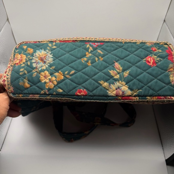 Vera Bradley Greenbriar Medium Tote Bag Retired Pattern Quilted Floral Paisley - Picture 6 of 6